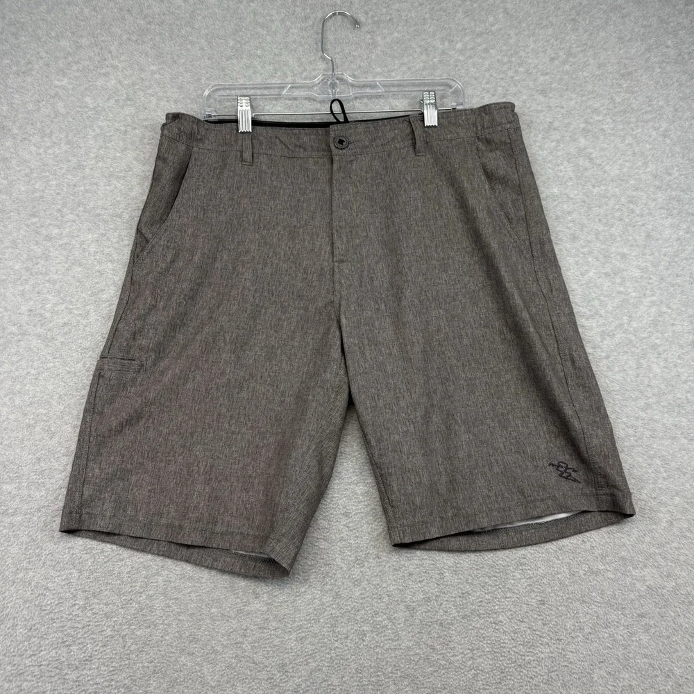 DaHui Mens Hybrid Shorts 36 Stretch Performance Quick Dry Gray Amphibian Summer‎